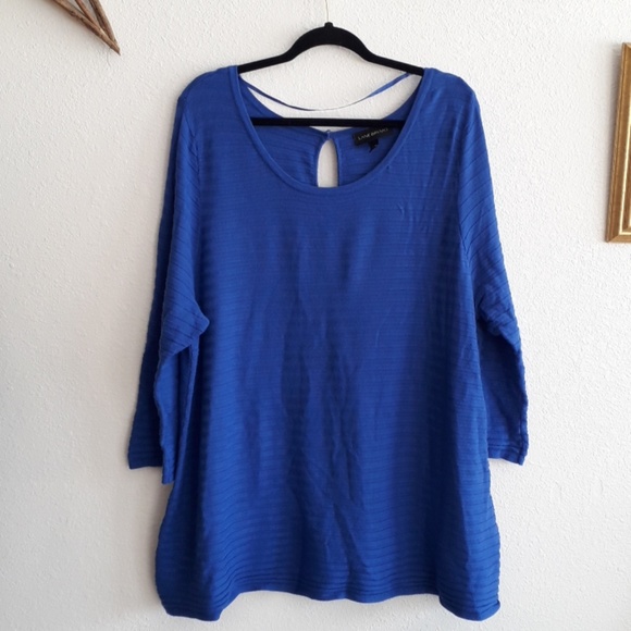 Lane Bryant Sweaters - HOST PICK💃🎉Lane Bryant Ribbed Colbalt  Sweater